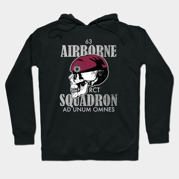 63 Airborne Squadron (distressed) Hoodie by TCP